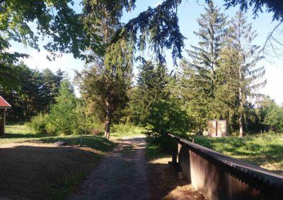 Areál lesní pedagogiky Doubravka v létě
