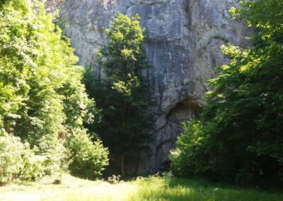 Býčí skála v létě (jeskyně)