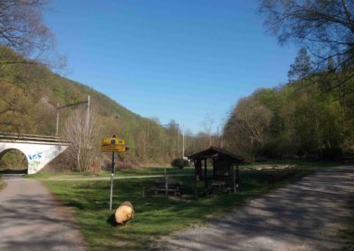 Lesní cesta Svitavská - odpočívadlo u studánky Pod Novým Hradem