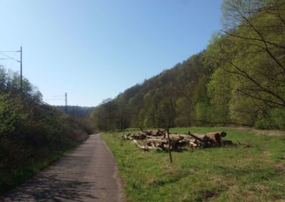 Lesní cesta Svitavská - železniční trať