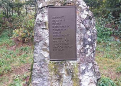 Liduška-monumento super arbara vojo Červená