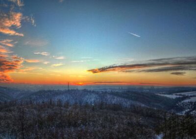 Elvidejo Ĉe Liduška - rigardo en direkto vintra Brno, aŭtoro Josef Rudolf