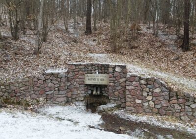 Studánka Pocta vodě v zimě